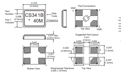 CS-034-040.0M晶體諧振器Connor-Winfield CS-034-040.0M晶體諧振器Connor-Winfield